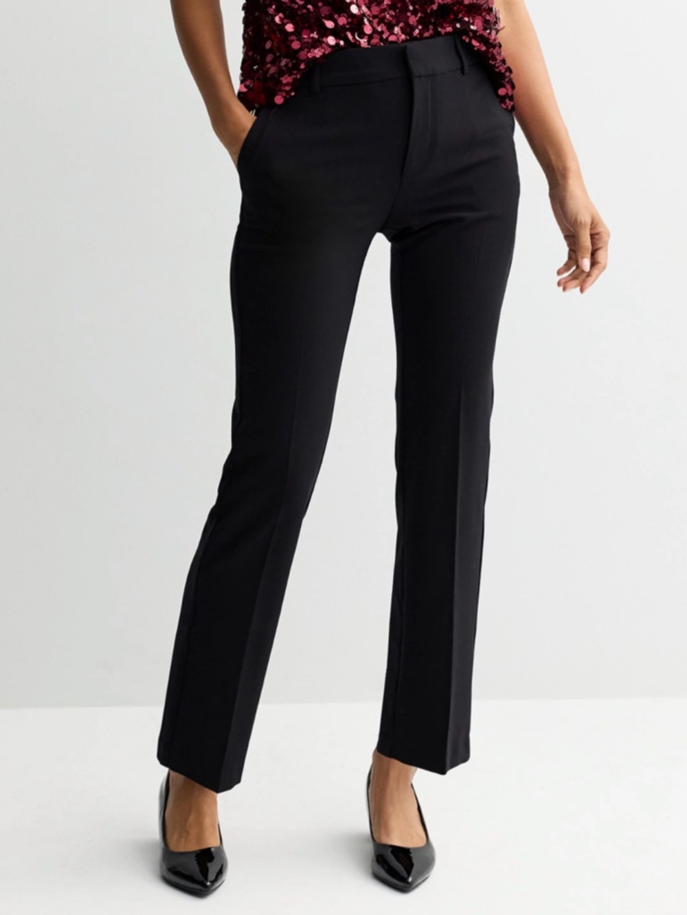 Nine West Black Women's Barely Boot Pants, Size 10S, NWT